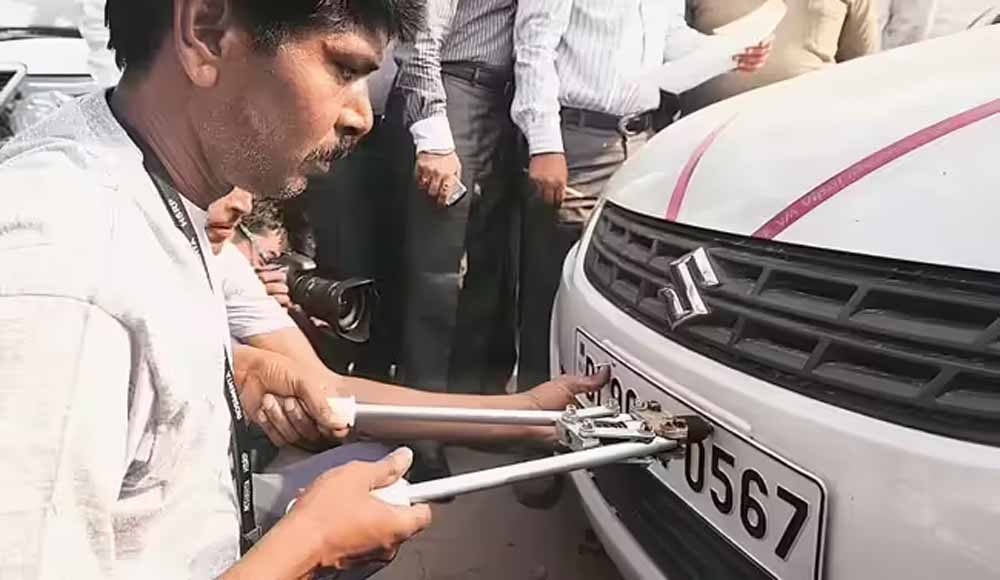 10 लाख वाहनों में लगी सिर्फ हाई सिक्योरिटी नंबर प्लेट,  अब पुलिस करेगी चालानी कार्रवाई