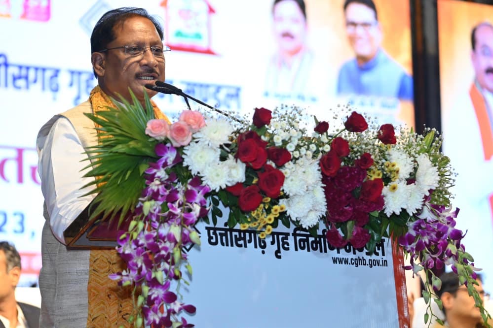 रायपुर : मुख्यमंत्री  विष्णु देव साय ने हाउसिंग बोर्ड की 2060 करोड़ की लागत वाली आवासीय परियोजनाओं का किया शुभारंभ
