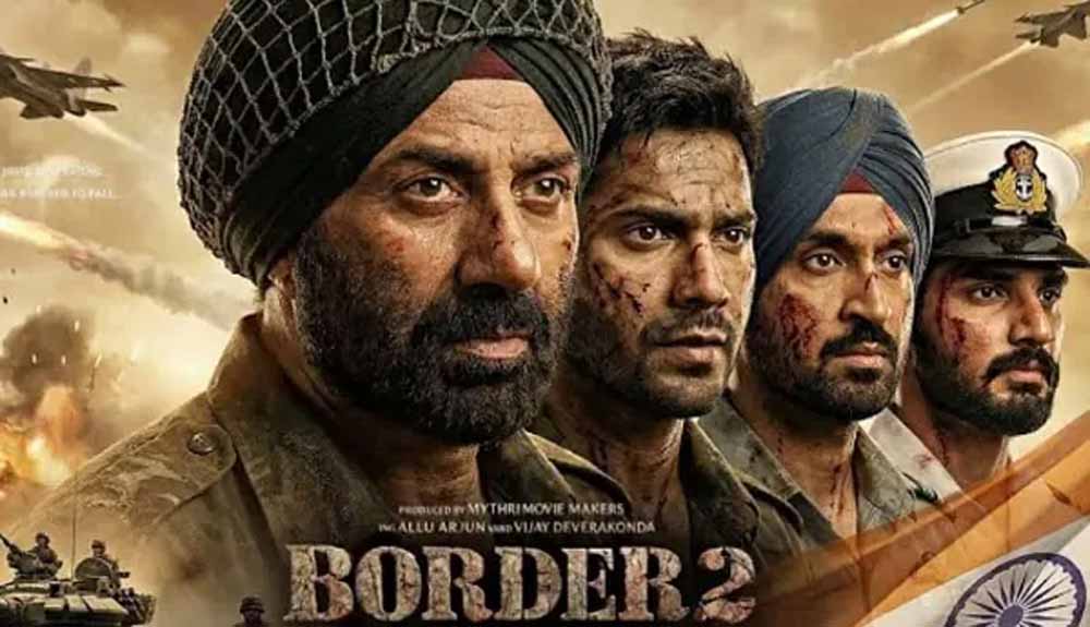‘बॉर्डर 2’ की धमाकेदार एडवांस बुकिंग, 24 घंटे में करोड़ों की कमाई; ‘जाट’, ‘गदर 2’ और ‘धुरंधर’ भी पीछे