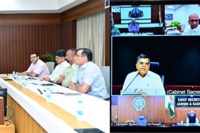 मुख्य सचिव का वीडियो कांफ्रेंस में शामिल केबिनेट सचिव ने राष्ट्रीय महत्व के कार्यक्रमों एवं योजनाओं के एक्शन प्लान को लेकर किया विमर्श