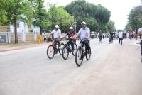 उप मुख्यमंत्री  अरुण साव ने सायकल चलाकर फिट रहने और पर्यावरण संरक्षण का दिया संदेश