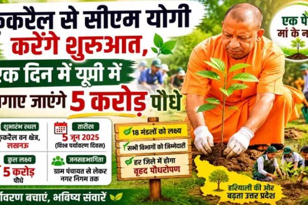 एक पेड़ मां के नामः 5 करोड़ पौधे लगाएगा यूपी