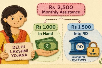 लक्ष्मी योजना में बेटियों को हर महीने ₹2,500, RD में निवेश से बन सकता है ₹1 लाख का फंड; जानें पूरा गणित