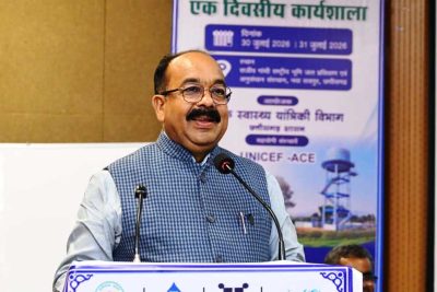 जलापूर्ति योजनाओं के दीर्घकालीन सुचारू संचालन के लिए जल संचय और जल संरक्षण जरूरी –  अरुण साव