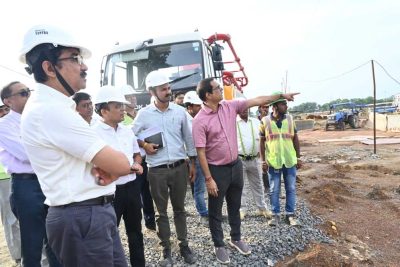 बिलासपुर संभागायुक्त ने निर्माणाधीन मेडिकल कॉलेज का किया निरीक्षण