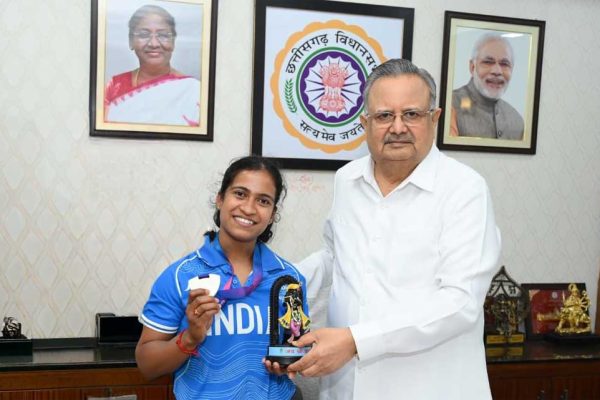 राजनांदगांव की बेटी ज्ञानेश्वरी यादव ने कॉमनवेल्थ गेम्स 2026 में जीता रजत पदक, विधानसभा अध्यक्ष डॉ. रमन सिंह ने दी बधाई