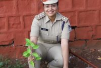 7वीं वाहिनी विसबल भोपाल द्वारा लाल परेड ग्राउंड में 300 पौधों का रोपण