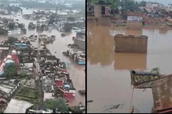 सतना-चित्रकूट में बाढ़ का कहर, मंदाकिनी में बहा 42 साल पुराना पुल; 400 दुकानें तबाह