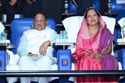राज्यपाल रमेन डेका, मुख्यमंत्री विष्णु देव साय  और विधानसभा अध्यक्ष डॉ. रमन सिंह ने सपरिवार देखी फिल्म ‘हनुमान अंश’