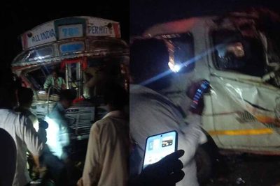 नांदेड़ में भीषण सड़क हादसा: तेज रफ्तार ट्रक ने टाटा मैजिक को मारी टक्कर, 9 लोगों की मौत