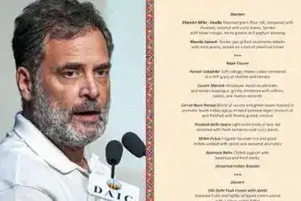 राहुल गांधी के नॉन-वेज पोस्ट पर मचा बवाल, BRICS डिनर के वेज मेन्यू से जुड़ी बहस