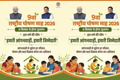 हमारी आंगनवाड़ी, हमारी जिम्मेदारी’ थीम पर 9 सितंबर से राष्ट्रीय पोषण माह, मंत्री भूरिया करेंगी शुभारंभ