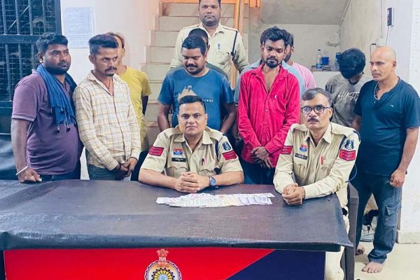 Bilaspur में जुआ फड़ पर पुलिस की रेड, 10 जुआरी गिरफ्तार